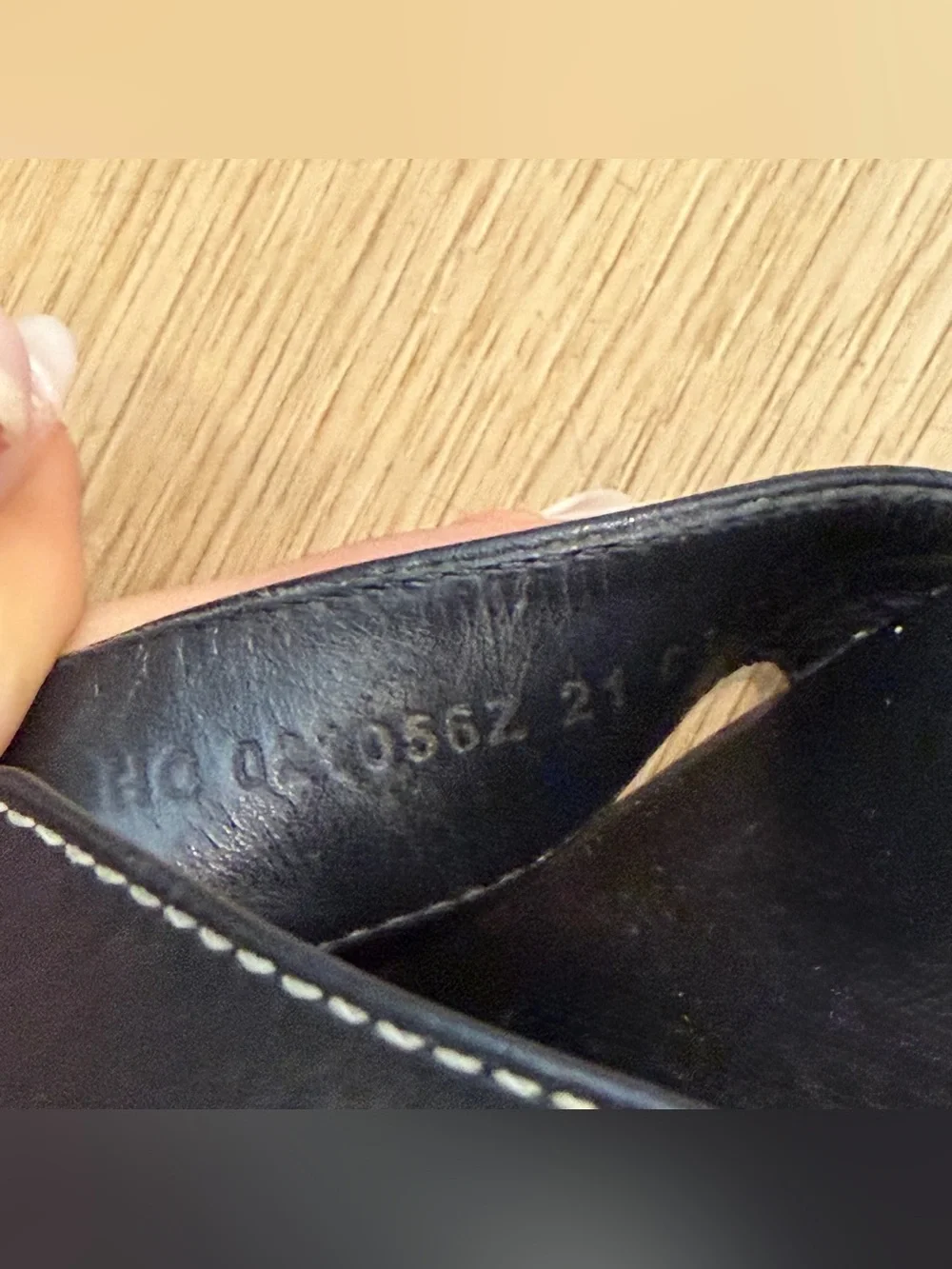 Hermes oran sandals black size 39.5